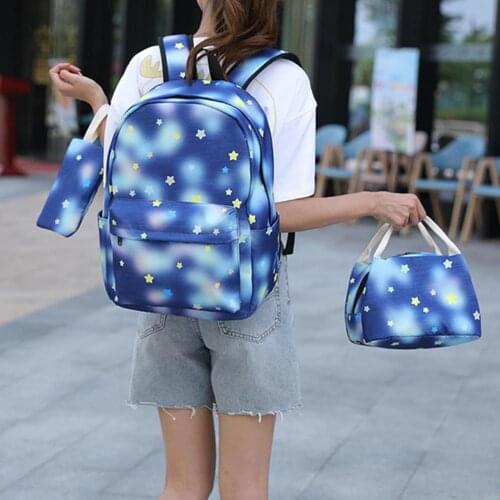 Children School Bags Set Girls Primary Backpack Kids School Backpcak 3pcs Teenagers Girls Student Princess Book Bag