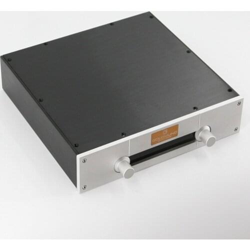 320*70*308MM DIY All-aluminum Power Amplifier Chassis Preamp Case Amplifier Shell Audio Enclosure Power Box with Knob House