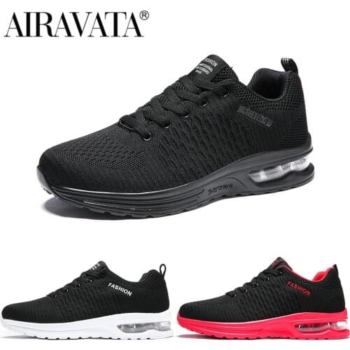 Newbeads Mens Lace Up Air Cushion Soft Sole Knit Outdoor Non-Slip Casual Sports Shock Absorbing Winter Running Sneakers Shoes