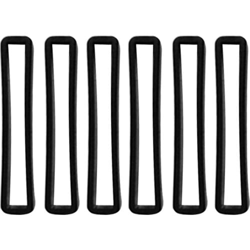 MagiDeal 6 Pieces Black Plastic Scuba Diving Dive Weight Belt Clip Keeper Retainer