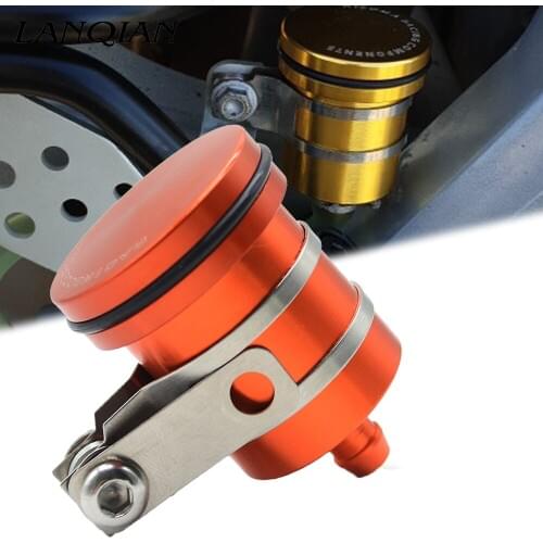 Motorcycle Rear Brake Fluid Reservoir Clutch Tank Oil Fluid Cup Cover For EXC KAWASAKI Z900 BMW R1200GS YAMAHA MT-07