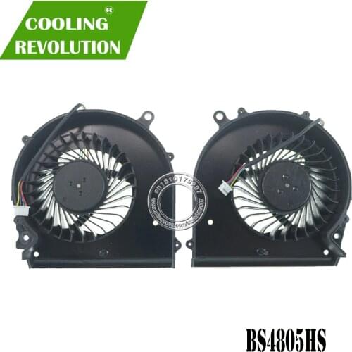 Laptop CPU GPU Cooling Fan BS4805HS-U3B BS4805HS-U3C for Gigabyte P56 P56XT 7700HQ GTX1070