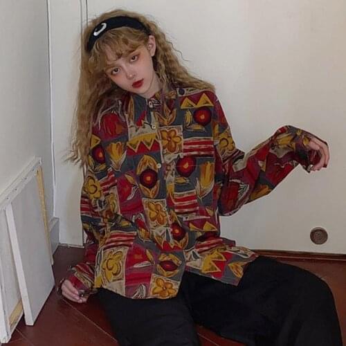 Okkdey Women's Oversized Shirts