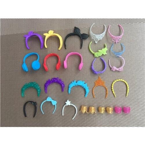 Original Babi Doll Headset Crown Hair Bangs Fashion 1/6 Princess Dolls Accessories