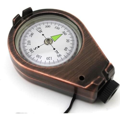Outdoor Navigator Compass Noctilucence Metal Bronze Retro Anti-impact High-stability Climbing Hiking Mountaineering Accessories