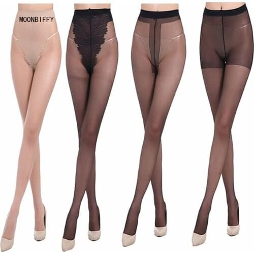 2pairs Transparent Thin Sexy Women Tights Silk Nylon High Elastic Slim Pantyhose Seamless Lady Stockings Female Stockings