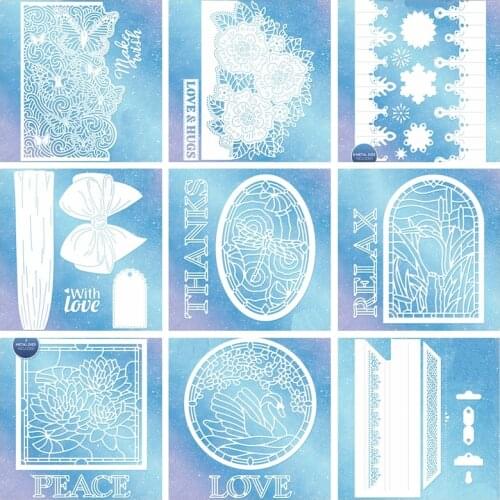 Cover Circle Frame Lace Edge Metal Cutting Dies Stencils For DIY Scrapbooking Decoration Embossing Christmas Craft Die Cut 2019