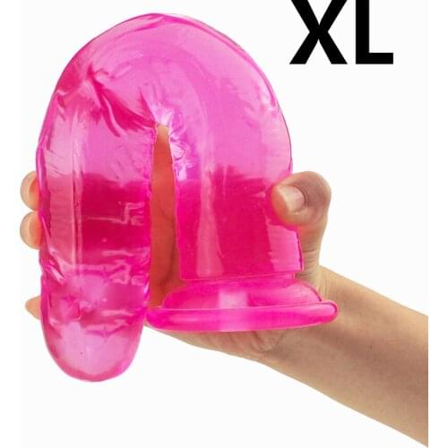 Realistic Dildo For Woman Soft Jelly Suction Cup Dildo Penis Anal Plug Crystal Dildo Female Sex Toys Erotic Adult Sex Products