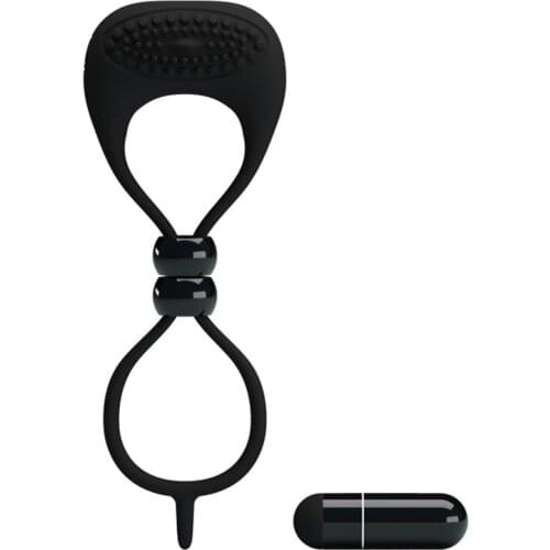 Silicone Vibrating Clitoral Clit Vibrator Penis Erection Ball Stretcher Penis Extender Sex Toys Sex Product Couples