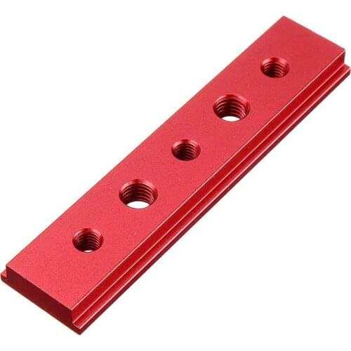 Slider Bar Quick Acting Clamping T-track Miter Track Woodworking Tool 100-450mm Red 100-450mm Aluminum Red 1Pcs T Slot T Rail