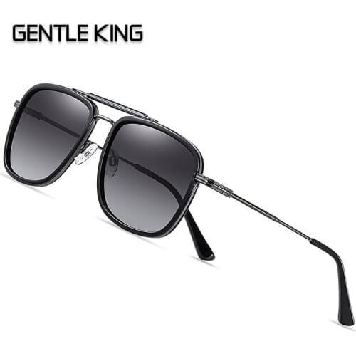 GENTLE KING Sunglasses Polarized UV400 Mirror Male Sun Glasses Women For Men Oculos de sol