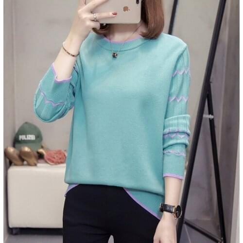 Loose knitted pullover woman blouses winter Womens sweaters clothing latest 2020 spring autumn korean vestidosfemale A6232