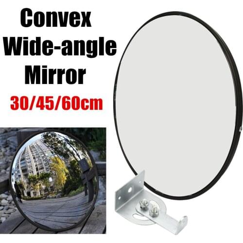 30/45/60cm 180 Degrees Traffic Safety Mirror Angle Convex Wide-angle Security Wall Dome Replacement Parts Outdoor Indoor