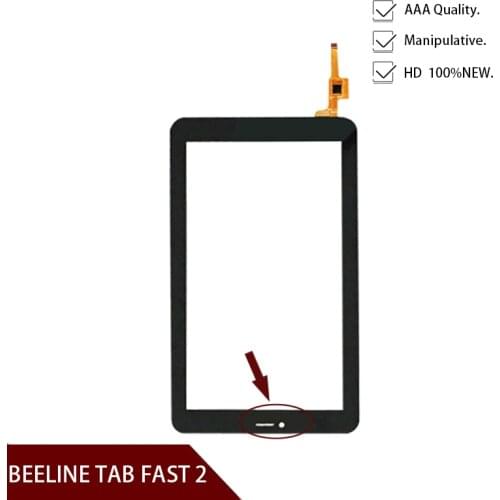 100% Original 7''inch Touch Screen Panel for BEELINE TAB FAST 2 Digitizer Glass Sensor Screen Free shipping