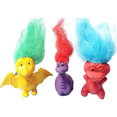 16 pcs lucky Monster troll 2.5cm figure Fun Party Favor game vending gift wholesales pinata vending Fun TOYS GIFT BAGS NOVELTY