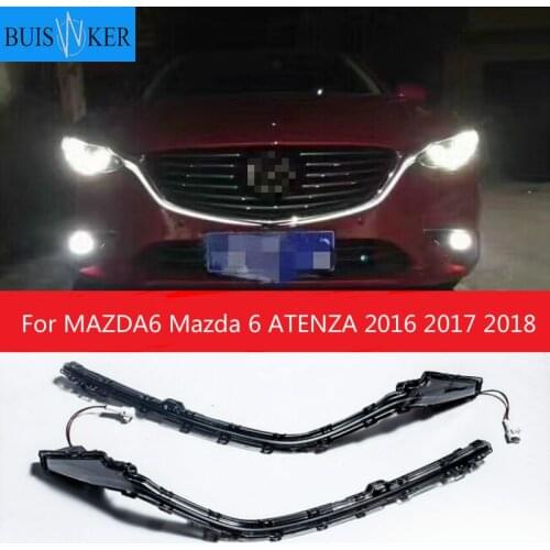 2Pcs LED GRILLE light for MAZDA6 Mazda 6 ATENZA 2016 2017 2018 LED DRL grille led daytime running light