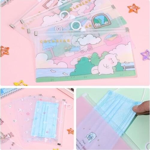 4 PCS Hot Travel Organizer Plastic Portable Face Covering Holder Storage Boxes Mask Storage Case Face Mask Bags