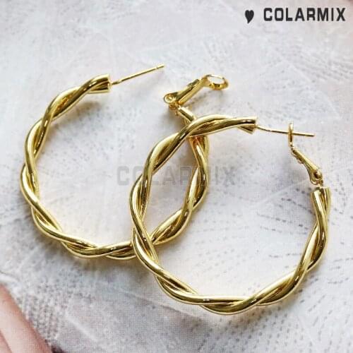 8 pairs Big Round Hoop earrings stud earrings Big Circle jewelry fashion jewelry accessories for women 51086