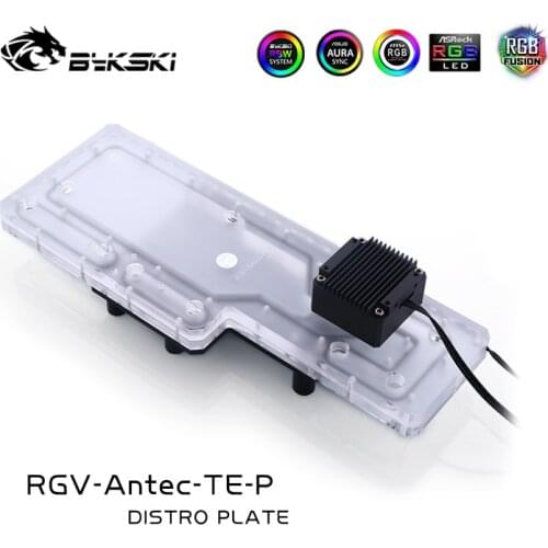BYKSKI Acrylic Tank use for AntecTorque Computer Case / 3PIN 5V D-RGB / Combo DDC Pump Cool Water Channel Solution