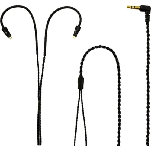 DIY Custom IEM In Ear Monitor Cable Silver Plated 2 Pin Cable Upgrade Earphones Wire