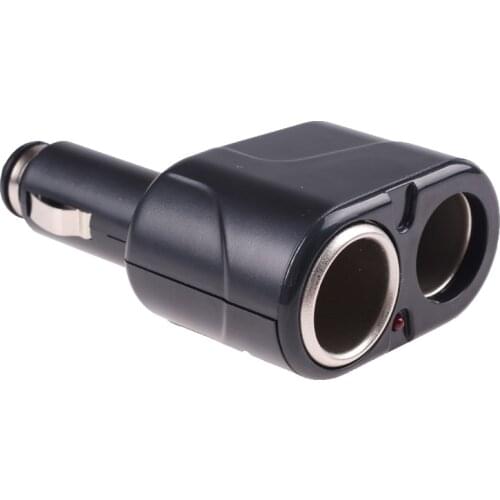 Dual Cigarette Lighter Sockets Car Lighter Charger Splitter 12V Car Cigar Lighter Socket Double Dual Adapter Splitter