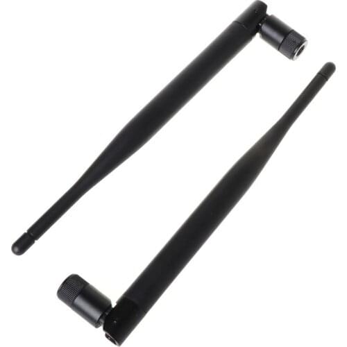 2x 2x 6dBi M.2 IPEX MHF4 U.fl Cable to RP-SMA Wifi Antenna Signal Cable Set for Intel AC 9260 9560 8265 8260 7265 7260 NGFF M.2