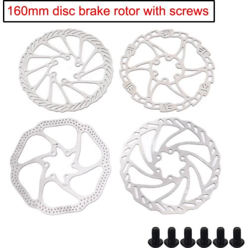Hot sell 3 holes Disc Brake Piece Rotor 160mm Electric Scooter Disc Brakes Rotor With screw Electric Scooter Accessories