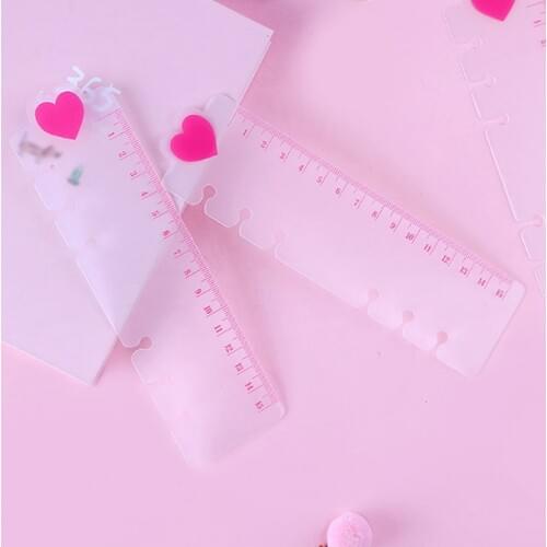 Ruler A5 A6 PVC Planner Agenda For 6 Holes Loose Leaf Spiral Notebook Ruler