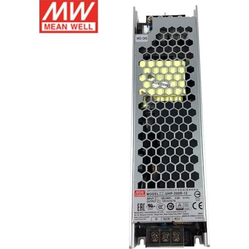 MEAN WELL UHP-200R-12 200W 12V Switching Power Supply 110V/220V AC to 12V DC 16.7A 200W Meanwell PSU with PFC redundant function