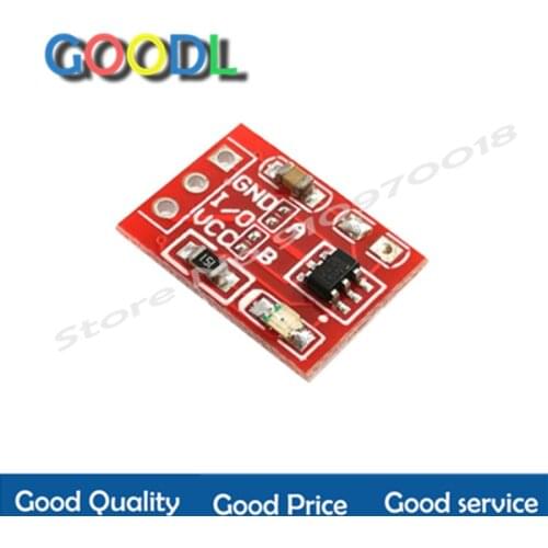 10 Uds nuevo TTP223 Módulo de botón táctil Tipo de condensador de canal único auto bloqueo Touch sensor de interruptor de