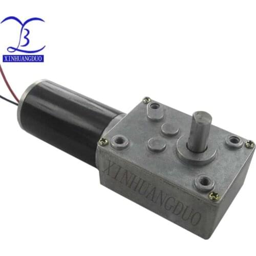 GW31ZY DC 12V Worm Gear motor High torque Ultra low speed Reversible self-locking Electric Motor RC car boat model robot vehicle