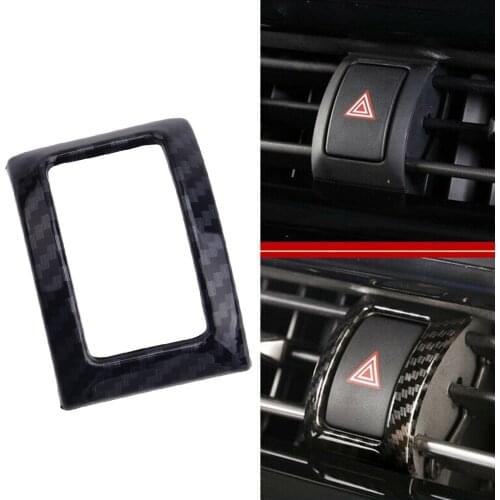 Plastic Car Emergency Light Lamp Switch Button Frame Cover Trim Fit For Toyota C-HR CHR 2016 2017 2018 2019