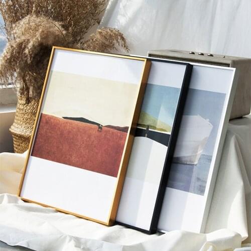 Picture Frame Metal Poster Frame Classic Aluminum Photo Frames For Wall Hanging A3 A4 30x30 Certificate Frame