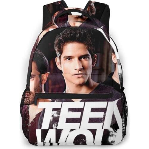 Teen Wolf Backpack for Girls Boys Travel RucksackBackpacks for Teenage school bag