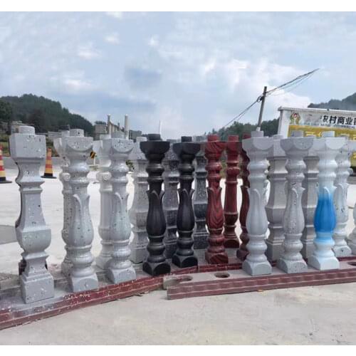 60cm /23.62in Excellent Quality Durable Concrete Precast Bud BottleTulip Flame Round& Horn Design Post Column Balustrade Mould