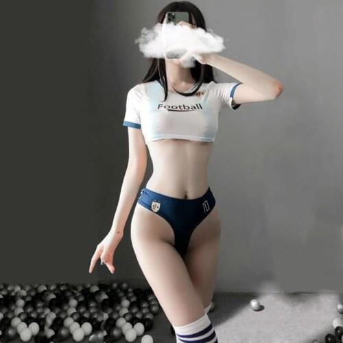 Sexy Lingerie Women Night Bodysuits Football Girl Uniform Cheerleading Soccer Baby Racing Car Student Style Erotic Costume