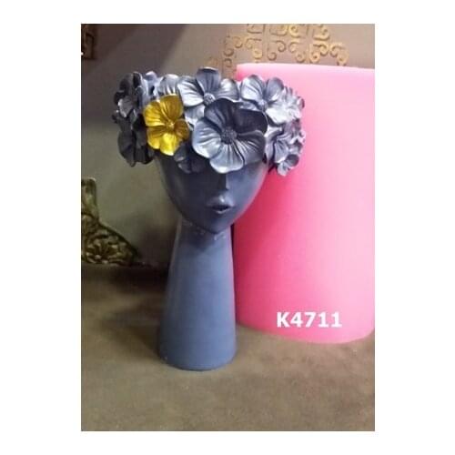 Flower pot silicone mold