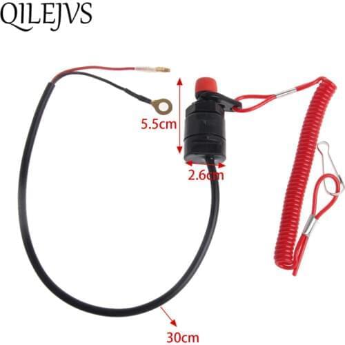 Safety Tether Lanyard Motorcycle Universal Boat Outboard Motor Kill Stop Switch