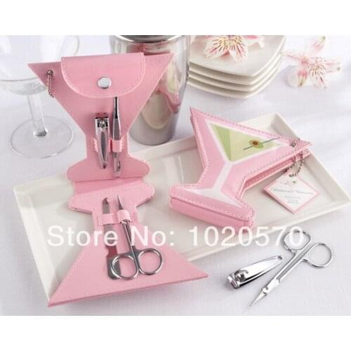 Wedding Favors A Cute goblet Manicure Set Good for Wedding or Birthday gift Free shipping 10sets/lot