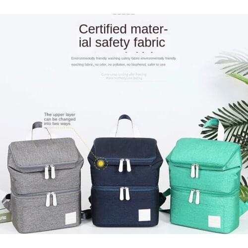V-Coool Cooling Baby Bottle Bag Backpack Lunch Bag Breastmilk Storage Diaper Bag Thermos Insulated DEO