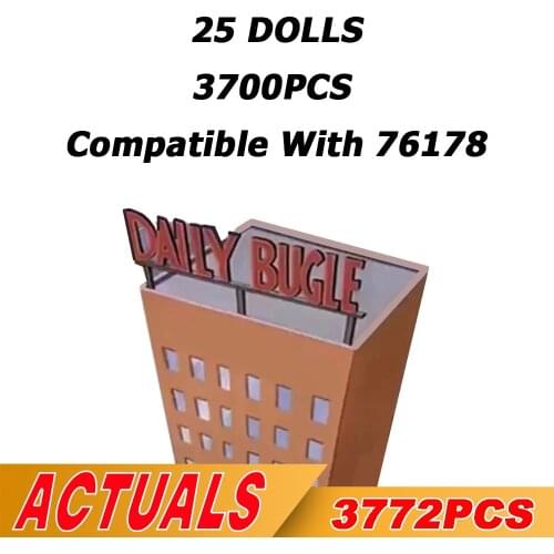 IN STOCK 3700PCS Movie Series 76178 Daily Bugle Tower Building Blocks Office Bricks Heroes Model DIY Educational Toys Kids Gifts