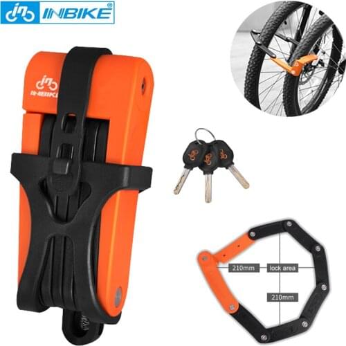 INBIKE Anti-shear of 12 ton Hydraulic Cutter Cycling MTB Bike Lock Anti theft Motorcycle Lock Electric Bicycle Part Chain Lock