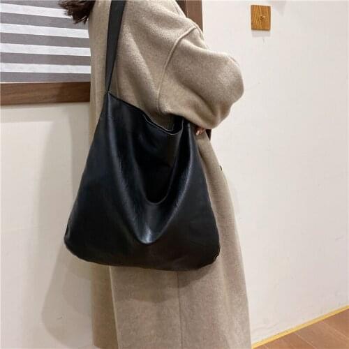 Hot Sale Large Capacity Women Crossbody Shoulder Bag Brand Designer Luxury PU Leather Bucket Handbag