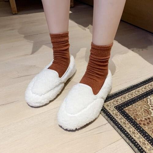 Snow Boots Women Shoes Warm Plush Fur Ankle Boots Winter Female Slip On Flat Casual Shoes Waterproof Ultralight Footwear