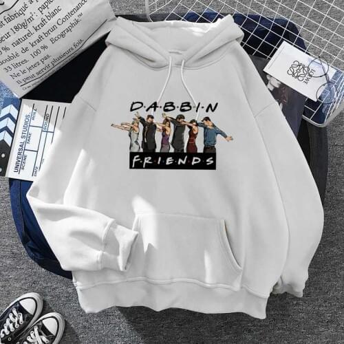 SUNOWE Winter Friends Tv Show Funny Cartoon Graphic Warm Hoodies Men Women Oversized Best Friends Anime Sweatshirt Streetwear