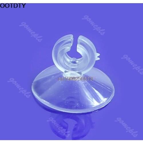 10pcs/lot Aquarium Soft Plastic Suction Cup Holder Sucker Pipe Clip wholesale/retail