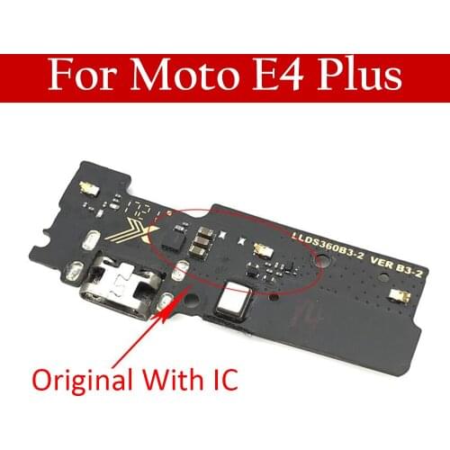 100% Original USB Charging Port Board Flex Cable Connector Parts For Motorola Moto E4 Plus E4plus Microphone Module