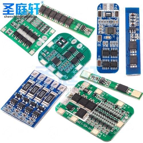 1S 2S 3S 4S 3A 20A 30A Li-ion Lithium Battery 18650 Charger PCB BMS Protection Board for Drill Motor 5S 6S Lipo Cell Module