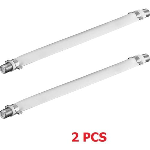 2*PCS window flat F connector cable coax coaxial RG6 RG-6 door TV satellite