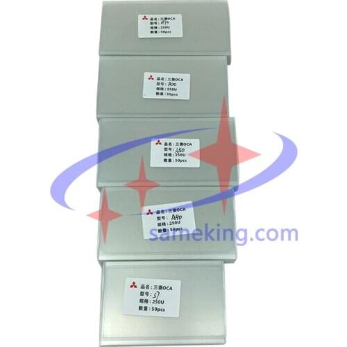 50Pcs 250um For Samsung A10 20 30 40 50 2019 OCA Glue Optical Claear Adhesive Film And Easy Tear Stickers